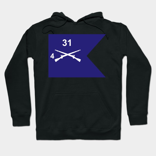 Guidon - 4th Bn 31st Infantry Hoodie by twix123844